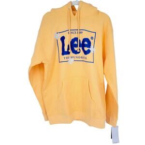 The Hundreds x Lee‎ Yellow Hoodie Medium Vintage-Inspired Graphic Streetwear